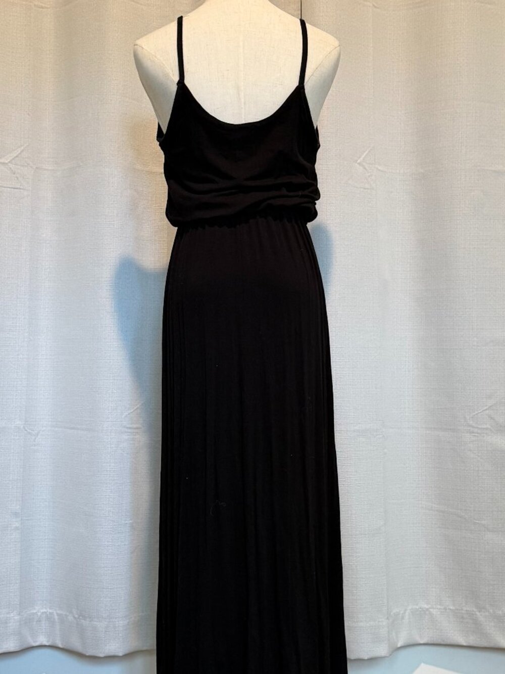 Olivia Rae Black Knit Maxi Dress Size M - Picture 3 of 9